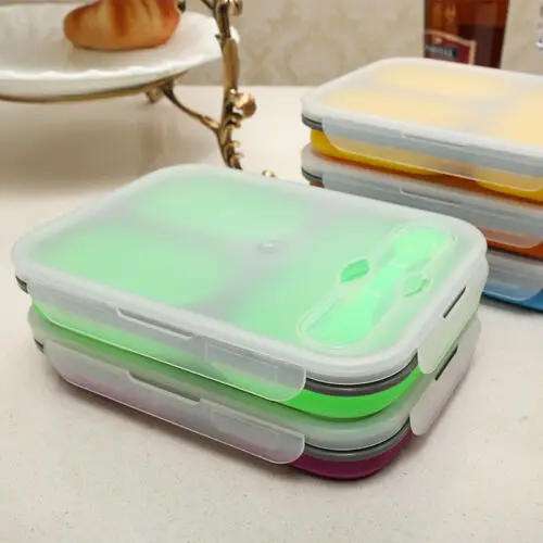 Контейнер для микроволновой печи Bento силиконовый Ланч-бокс Bento контейнер для еды в США Z