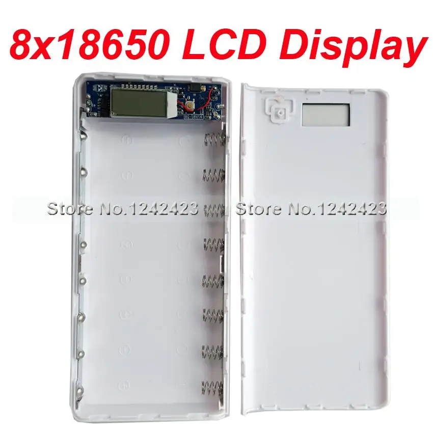 Фото 2021 Новый 18650 Батарея Зарядное устройство коробка 8X18650 DIY Мощность банка корпус 2021 Новый 18650 Батарея Зарядное устройство коробка 8X18650 DIY Мощность банка корпус