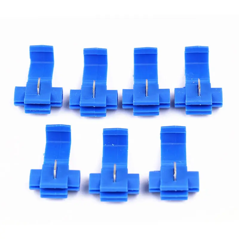50x Blue Electrical Cable Fast Connectors Quick Splice Lock Wire Terminals Crimp | Обустройство дома