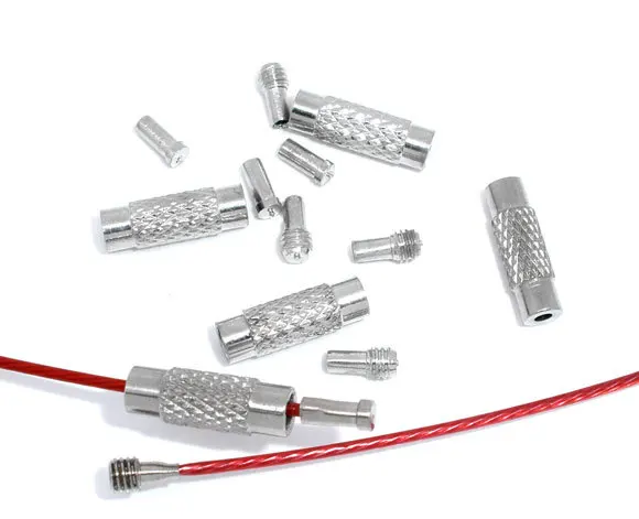 Серьги Чокеры серебристого цвета с винтовыми наконечниками 30 комплектов 1 мм|diy