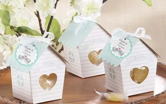 Мини-гнездо для любви домик Птицы Детская коробка конфет Свадебные коробки