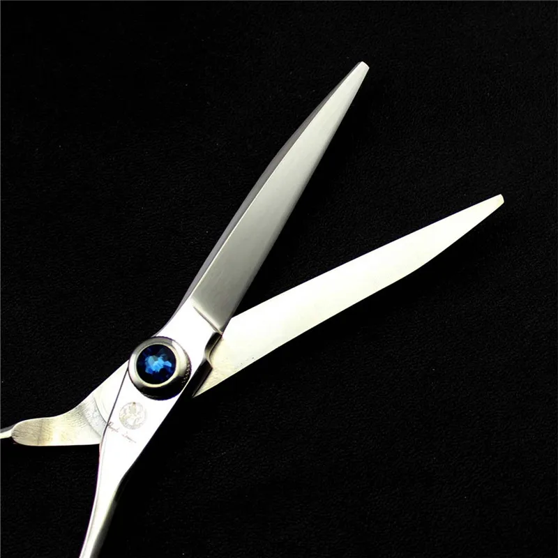 

Purple Dragon 5.5inch Two Tail with Sapphire Professional Hairdressing Scissors High Quality Titanium Salon Cutting Barber Shear