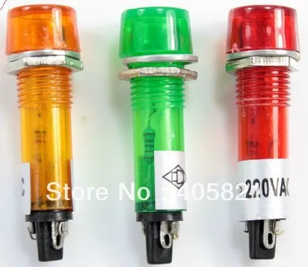 

Power indicator light XD10-3 DC12V DC24V AC220V 10mm red/green/yellow