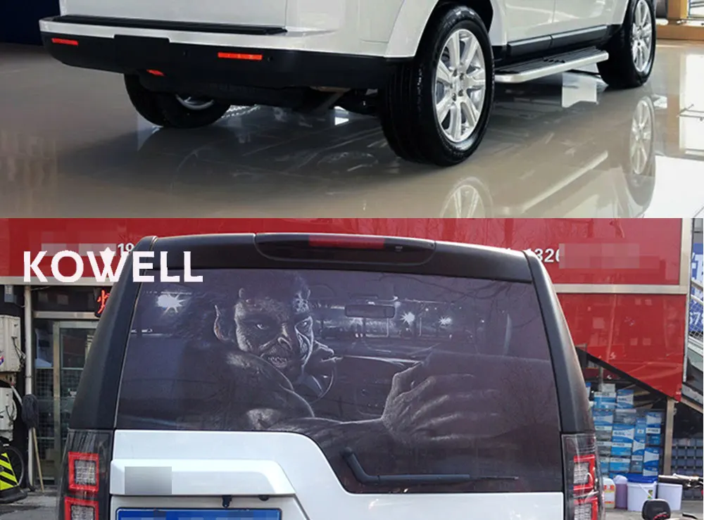 KOWELL автомобильный Стайлинг для 2004-2013 лет для Land Rover для обнаружения светодиодный задний фонарь задний светильник темно-красный