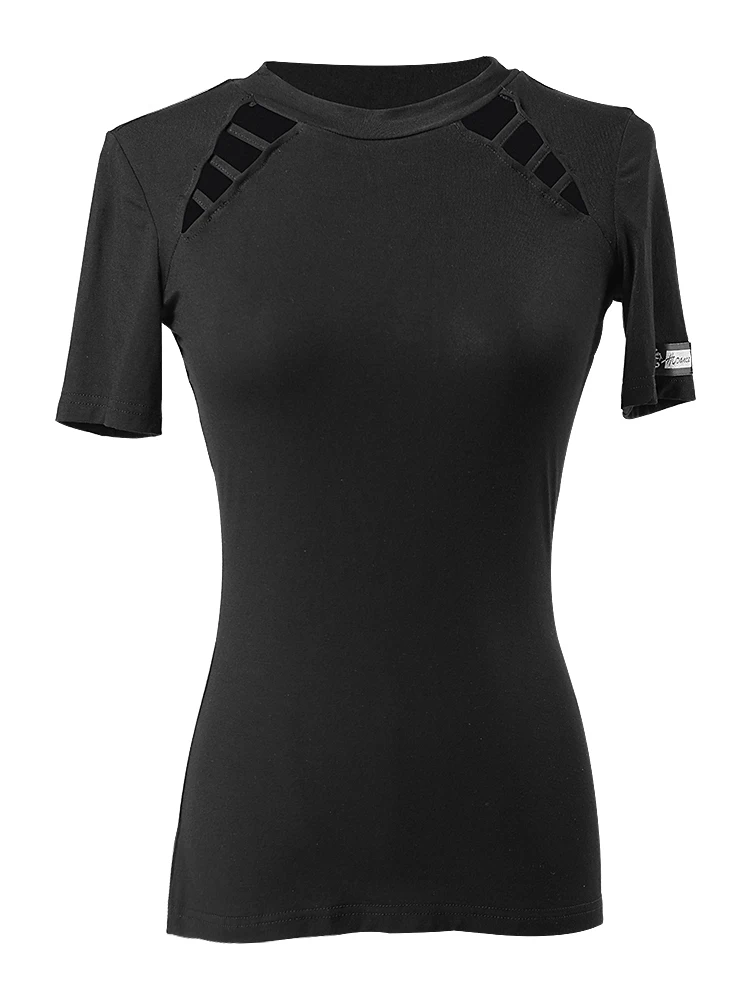 

Hcdance Latin Dance dress 2019 New Adult Short-sleeved latin Top girl In Modern Dance Garment-A1079