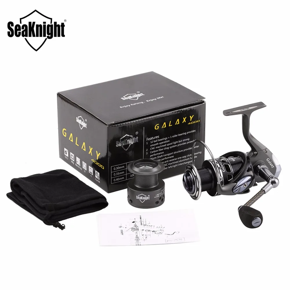 Seaknight Galaxy 5.1: 1 + 12 BB Спиннинг Рыболовные Катушки GA 2000 3000 4000 Рыбалка Колеса