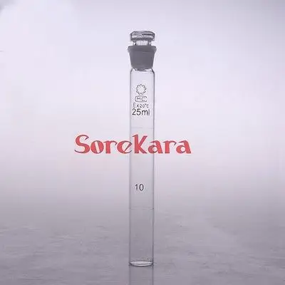 

2x Glass Colorimetric tube with Stopper 25ml Color Comparison Tube Colorimeter Tube