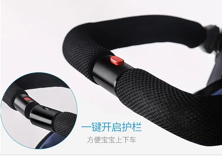 Портативная детская трехколесная коляска с откидной ручкой Складная дорожная