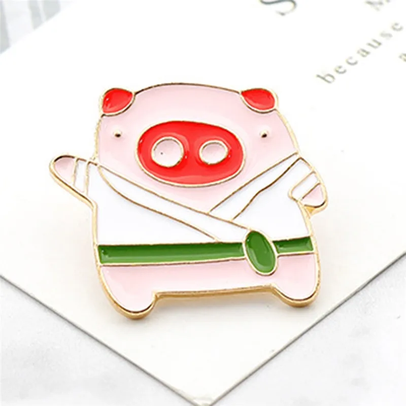 PINKSEE милый мультяшный Кролик кошка динозавр животные Броши для женщин пальто