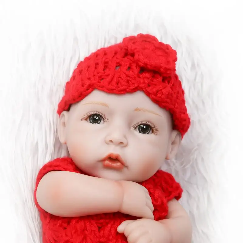 Новорожденных куклы 27 см мини жив bebe Reborn Baby реалистичные девушка близнецов bonecas