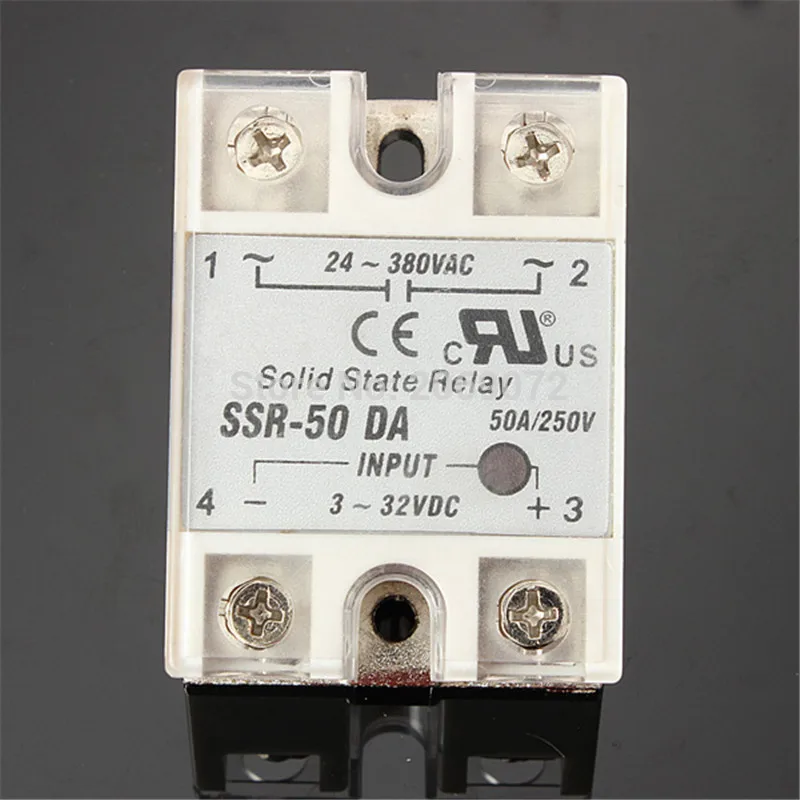 Твердотельное реле SSR-50DA 50A 3-32V DC TO 24-380V AC SSR 50DA твердотельное | Обустройство дома
