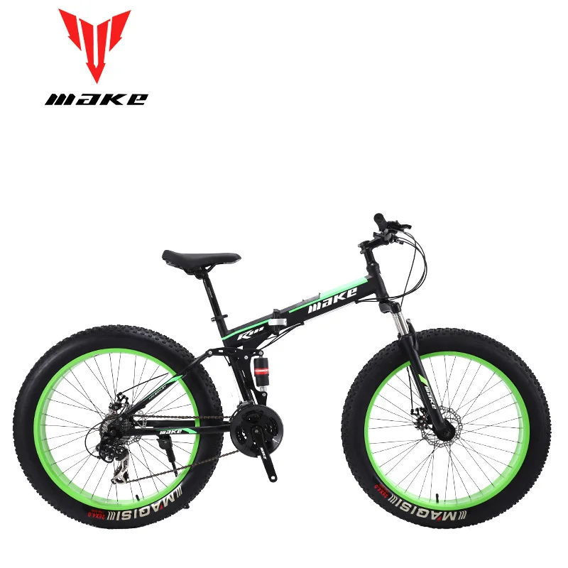 Make стальную складную рамку Fatbike 26*4 0 колесо 24 скорости SHIMANO|Велосипеды| |