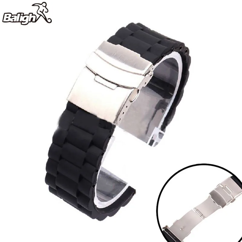 Браслет для часов с автоматическим двойным кликом и застежкой бабочкой|Ремешки