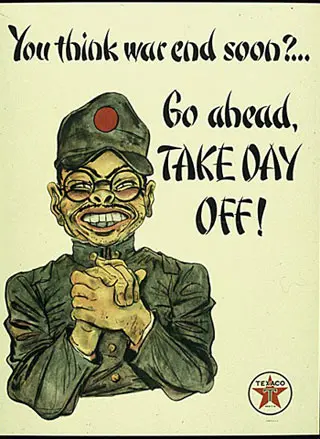 Антияпонские рекламные плакаты WW2 немецкая винтажная реклама ретро холст