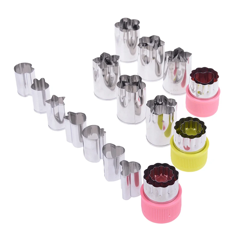 8 шт./компл. фотоформа цветы мультяшный резак форма из нержавеющей стали для