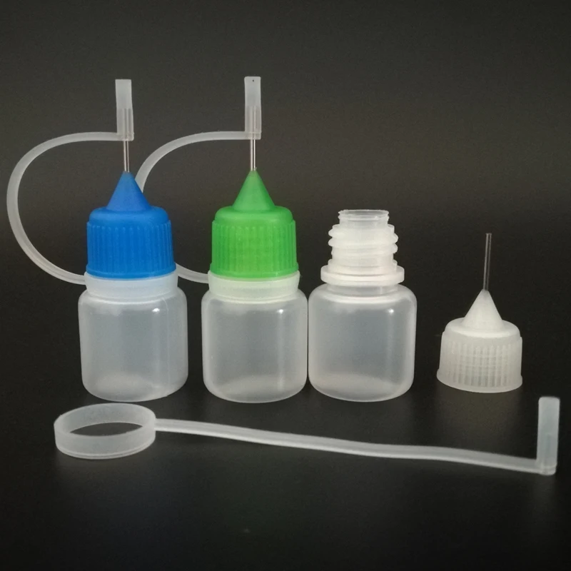 250pcs 3ml LDPE Empty Plastic Squeezable E Liquid Dropper Filling Bottles With Metal Needle Tip for juice Nail Polish | Красота и