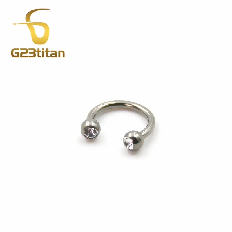 G23titan G23 титановые хрустальные округлые микроштанги пирсинг для тела ювелирные кольца для носа перегородка для губ иглы для пупка пирсинг
