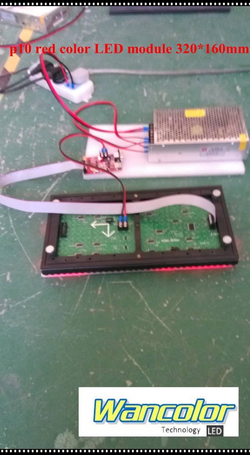 Заводская цена p10 наружный светодиодный дисплей красный цветной модуль 320*160 мм