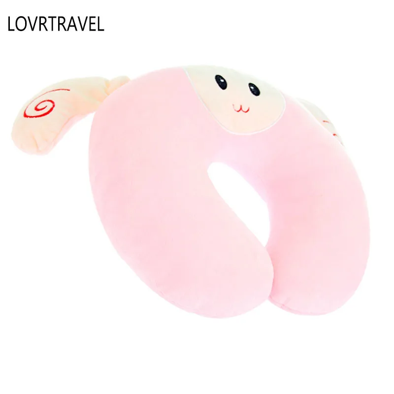 LOVRTRAVEL дорожная подушка для самолета милый мультфильм PP хлопка бюро путешествий кормящих шейки Шея Поддержка Подушка дорожная подушка