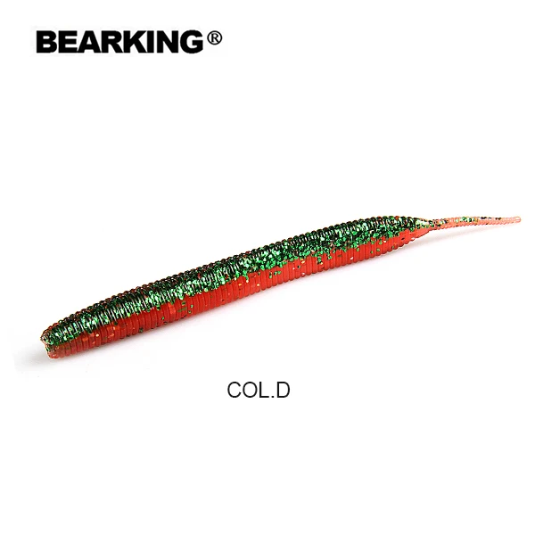 COL.D BEARKING пикантные воздействия мягкие приманки 10 см 2,7g 10 шт./пакет рыболовные приманки Искусственные Силиконовые бас щука приманки Minnow Swimbait крючковый лов Пластик приманки - Цвет: COL.D