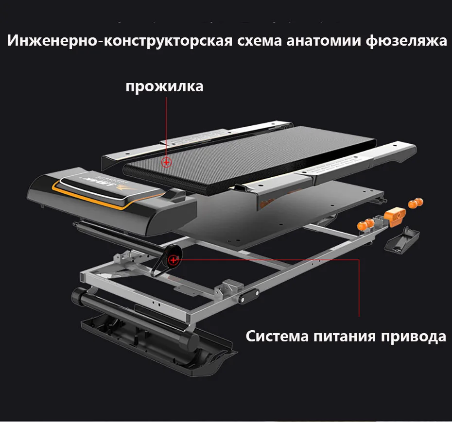 Умная беговая дорожка Домашняя мини домашняя Складная ультра Тихая Домашняя мини складная офисная для похудения Новинка