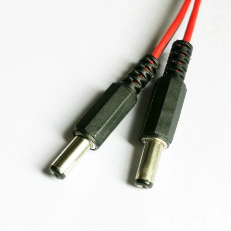 50 см IDE Molex штекер 2 * DC 5 мм x 1 конвертер адаптер кабель питания 12 В 18AWG