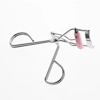 1pcs with pink eyelash brush silver metal best top rated professional eye lash eyelash curler tool product for women girls