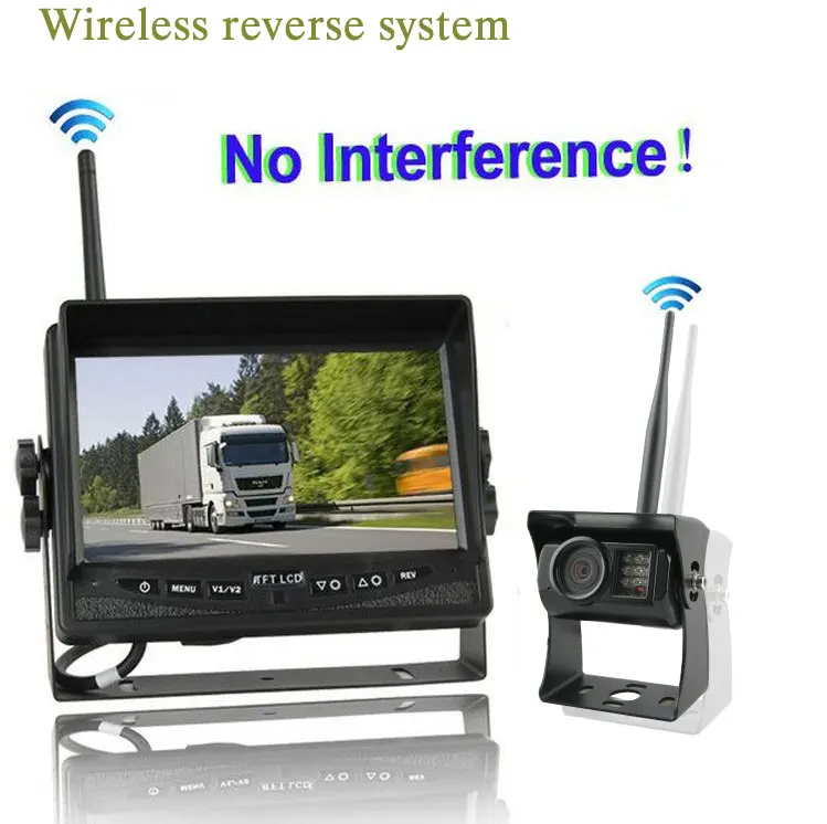 7 дюймовая цифровая беспроводная камера заднего вида для тяжелых транспортных