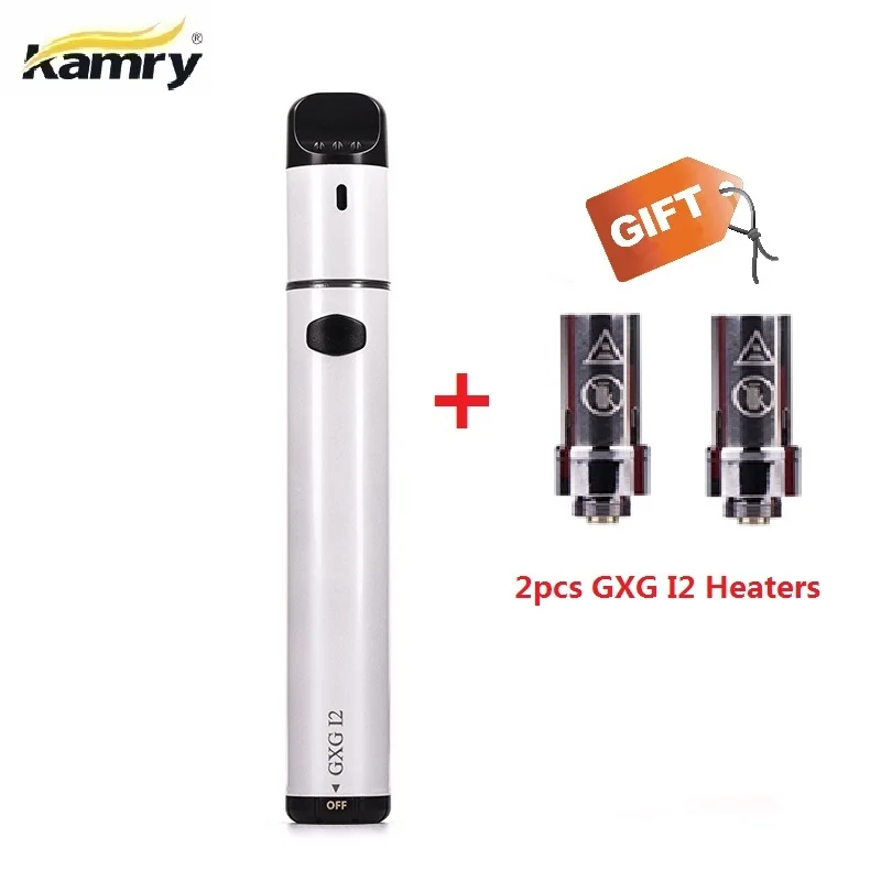 White with 2 heaters Kamry GXG I2 стержень обогрева комплект 1900 мАч тепла без сжигания испаритель для нагрева сигарета iqos Табак картриджи VS 2,0 Plus GXG I1S - Цвет: White with 2 heaters