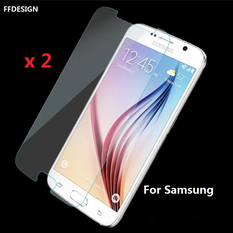 2x для samsung S7 закаленное Стекло для samsung Galaxy S7 S6 S5 S4 S3 Mini Note 5 4 3 2 Стекло Экран протектор Фольга пленка
