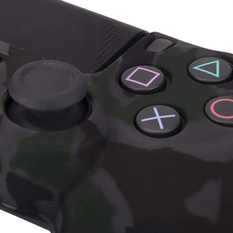 Камуфляжный Силиконовый обложка кожаный чехол для sony PS4/slim/Pro Dualshock 4 контроллер x с