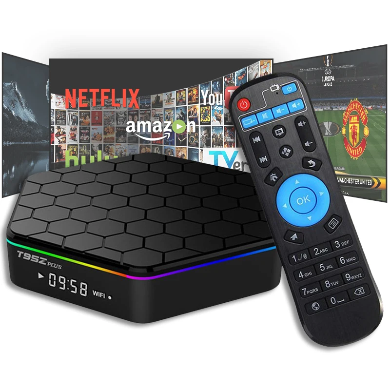 Amlogic S912 Octa Core 64 бит Mali-T820MP3 Смарт ТВ BOX Android 7,1 2,4 г/5G, Wi-Fi, BT4.0 4K семейства Декодер каналов кабельного телевидения T95 3 GB/32 GB DDR3