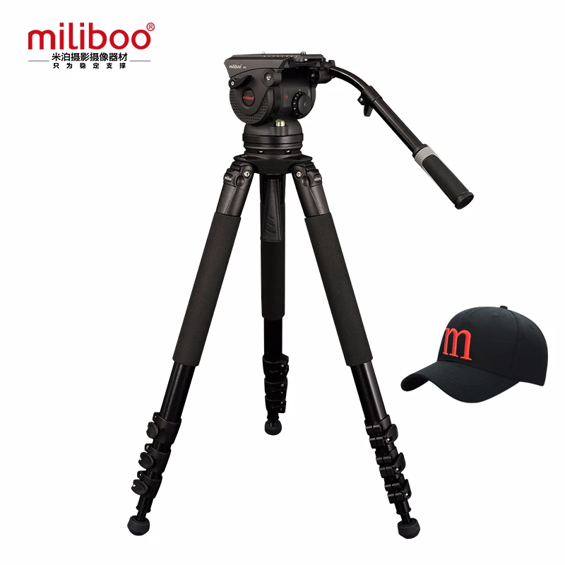 Miliboo M8L Профессиональный вещание видео штатив с жидкостной головкой нагрузка 18 кг
