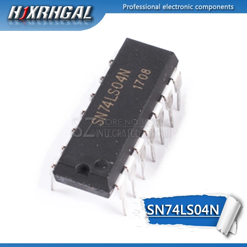 10 шт. SN74LS04N DIP14 SN74LS04 DIP 74LS04N 74LS04 7404|Интегральные схемы| |