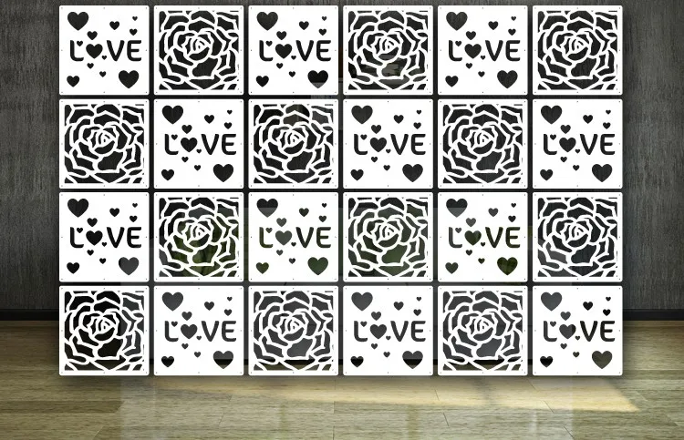 29x29 см, подвесной складной экран, Биомбо, китайская перегородка, занавеска, перегородка для комнаты, панели, перегородки, стены, искусство, сделай сам, украшение дома, 6 шт