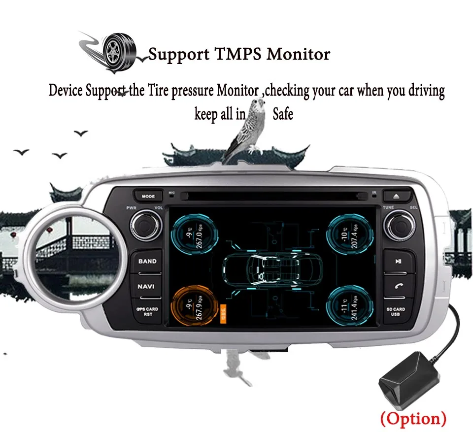 Octa Core Android 9,0 оперативная память 4 Гб подходит для TOYOTA YARIS 2012 2013 автомобильный DVD плеер навигации GPS TV 3/4G радио