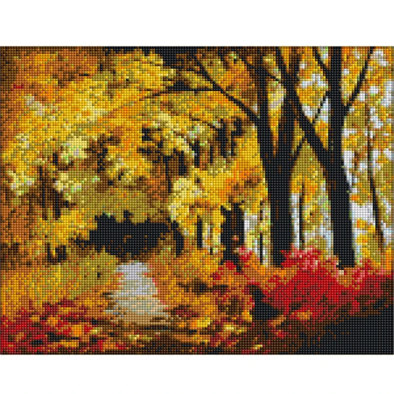 

5D DIY Diamond Painting "Landscape Trees" Embroidery Full Square Diamond Cross Stitch Rhinestone Mosaic Painting Decor Gift