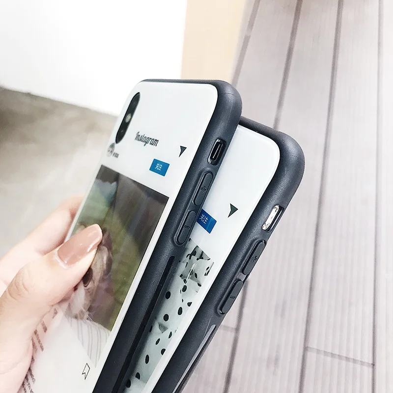 Роскошный чехол для iPhone 7 Plus из закаленного стекла милая собака мультяшная крышка