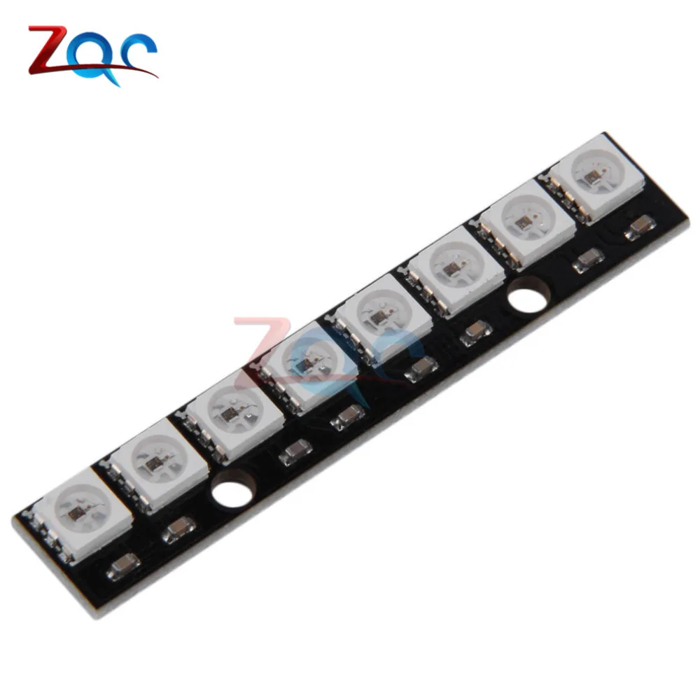 8 канальный WS2812 5050 RGB светодиодов светильник встроенный полноцветный драйвер для