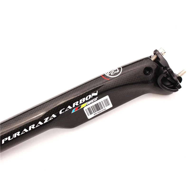 3 К углерода Волокно нарушая ветер Велосипедные седлодержатели MTB BMX глянцевых Bike