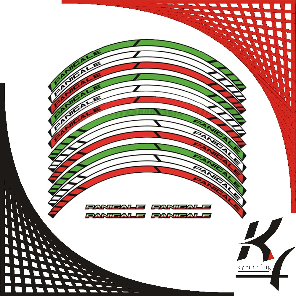 12 X Thick Edge Outer Rim Sticker Stripe Wheel Decals FIT all DUCATI 1299 PANIGALE S 959 | Автомобили и мотоциклы