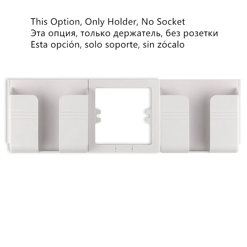 Double Frame Holder Zitt zatt настенная розетка с usb розеткой, стеклянная 2A двойная USB розетка для зарядного устройства, 16A электрическая настенная розетка - Тип: Double Frame Holder