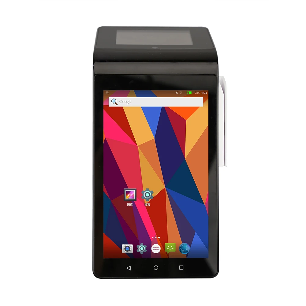Ручной пос PT7003 android 7-дюймовый дисплей 3 дюйма 2 Гб ОЗУ биометрический псам слот