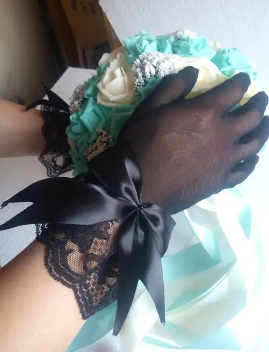 Черные Свадебные перчатки perfectlifeoh короткие высокого качества для невесты