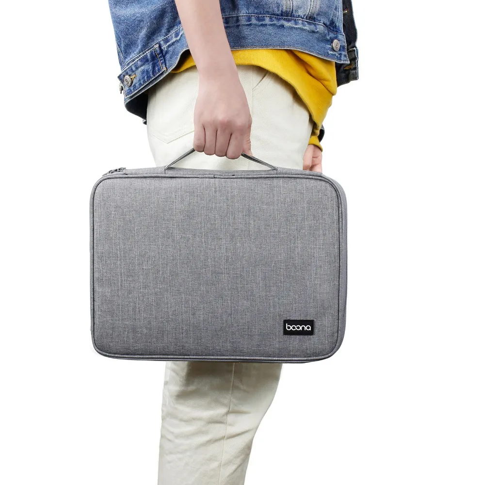 Boona 12/13,3 дюймов Портативная сумка для ноутбука Оксфорд на молнии для Macbook air 13 дюймов Повседневная портативная водонепроницаемая сумка для ноутбука