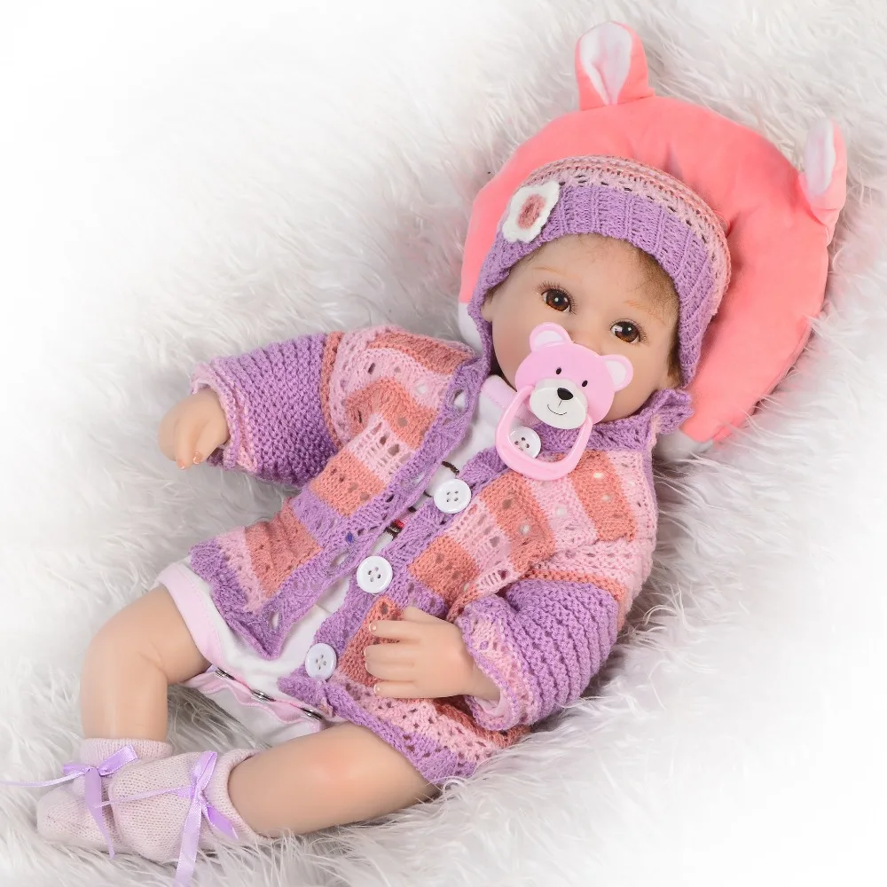 Оптовая продажа коллекционная 17 дюймовая Кукла Reborn Babies Реалистичная мягкая