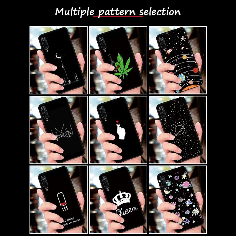 Soft TPU Shell Cover For Xiaomi Mi5X A1 Mi9 Mi9SE Pattern Shockproof Phone Case For Xiaomi Redmi GO 7 Note7 Silicone Funda