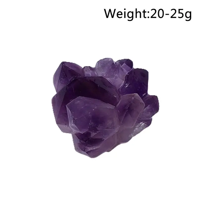 1 Pc 20-25g 1 шт. 25 г/35 г фиолетовый аметистовый Камень Натуральный привлекательный Аметист гроздь кристаллов кварца образец счастливого заживления аметист камень - Цвет: 1 Pc 20-25g
