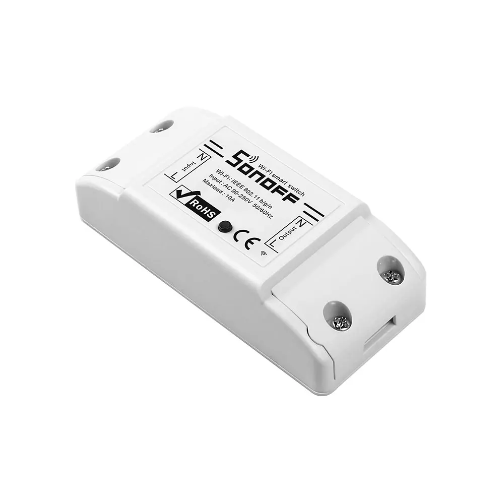 Умный выключатель Itead Sonoff Basic R2 универсальный тип розетки Wi Fi модуль сделай сам