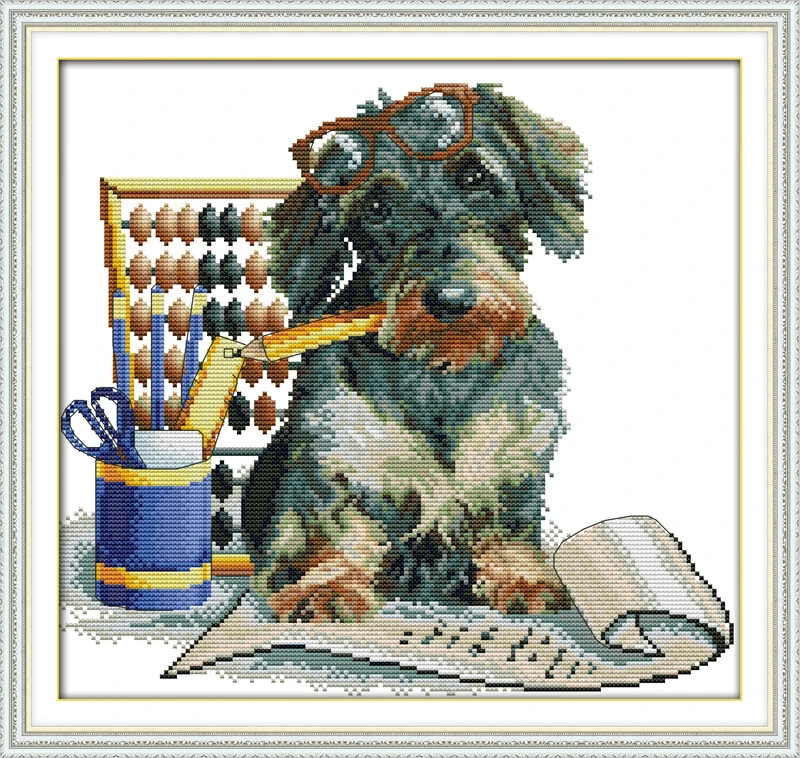 Позвольте мне разобраться счетный напечатанный на ткани DMC 14CT 11CT наборы вышивки